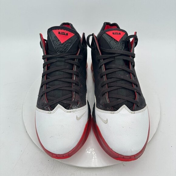 Nike Lebron 19 Low Bred Men Size 11.5 DH1270 001 Black White Red Training Shoes - Picture 4 of 12